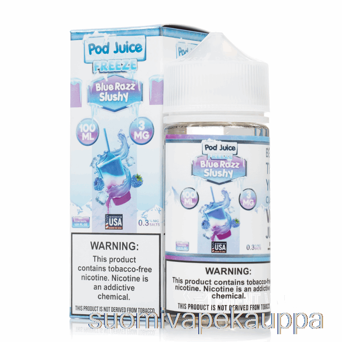 Vape Netistä Freeze Blue Razz Slushy - Pod Mehu - 100ml 12mg